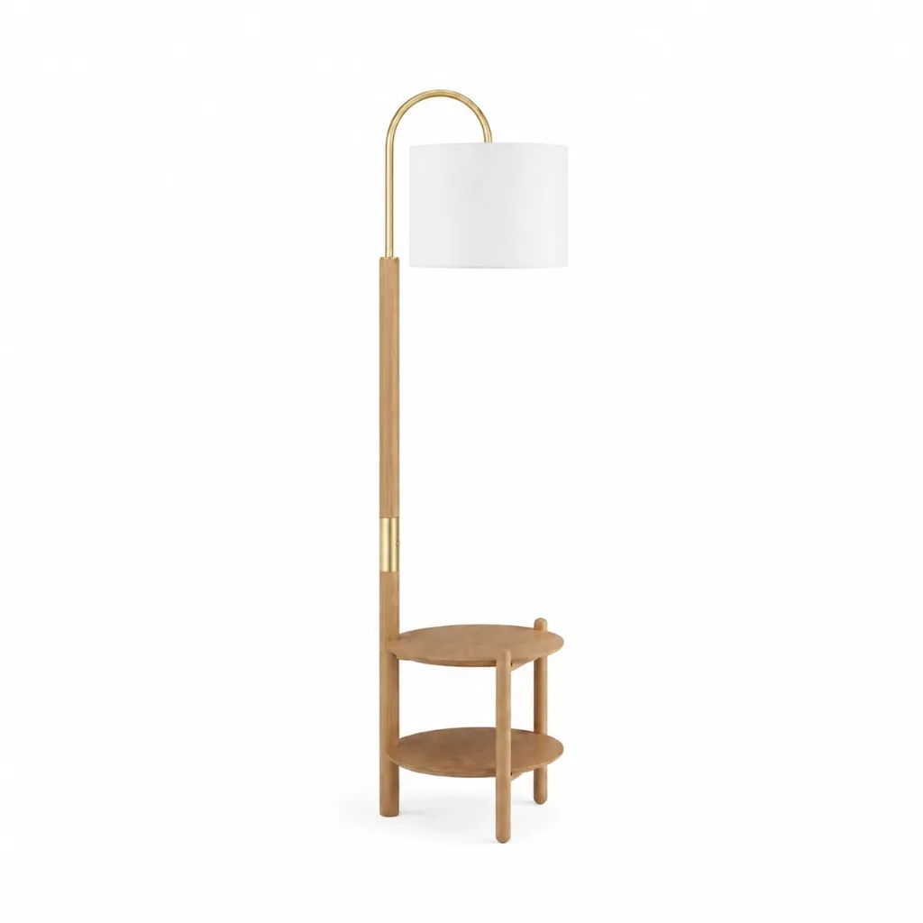 Luminaria Alta con Mesa Auxiliar Agatha (Champagne)