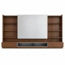 Rack Home Paollo - Espejo bronce