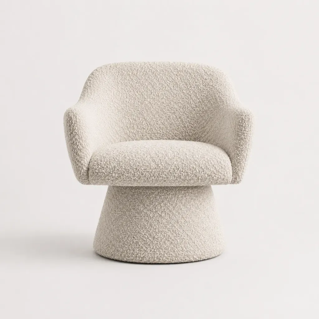 Poltrona Hebe Giratoria (Super Boucle)