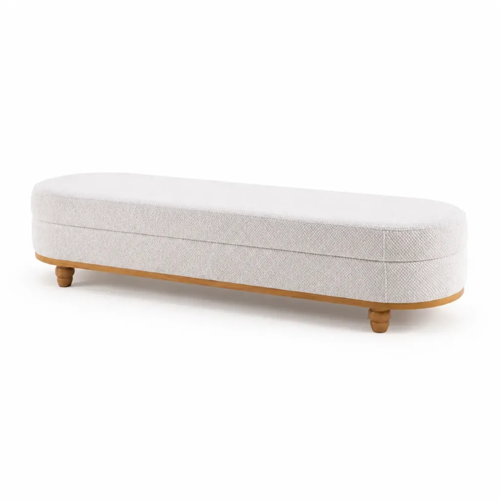 Banqueta Cherry (Super Boucle, Madera Castaño)