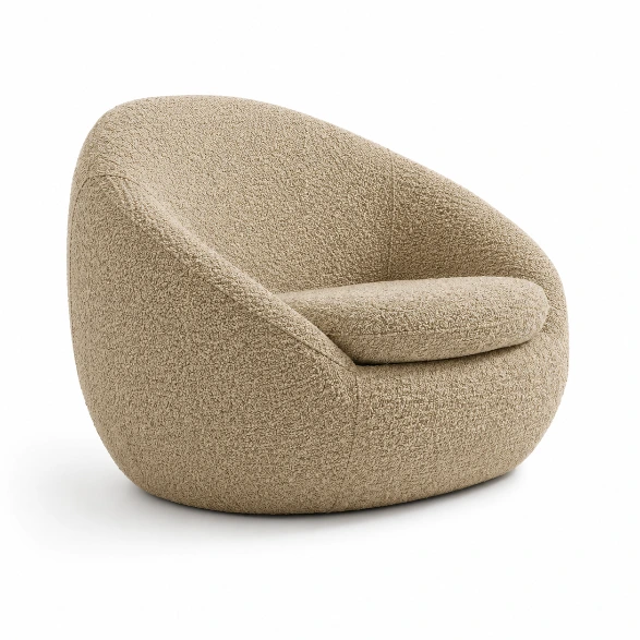 POLTRONA LUTZ (Boucle Boss Ocre)