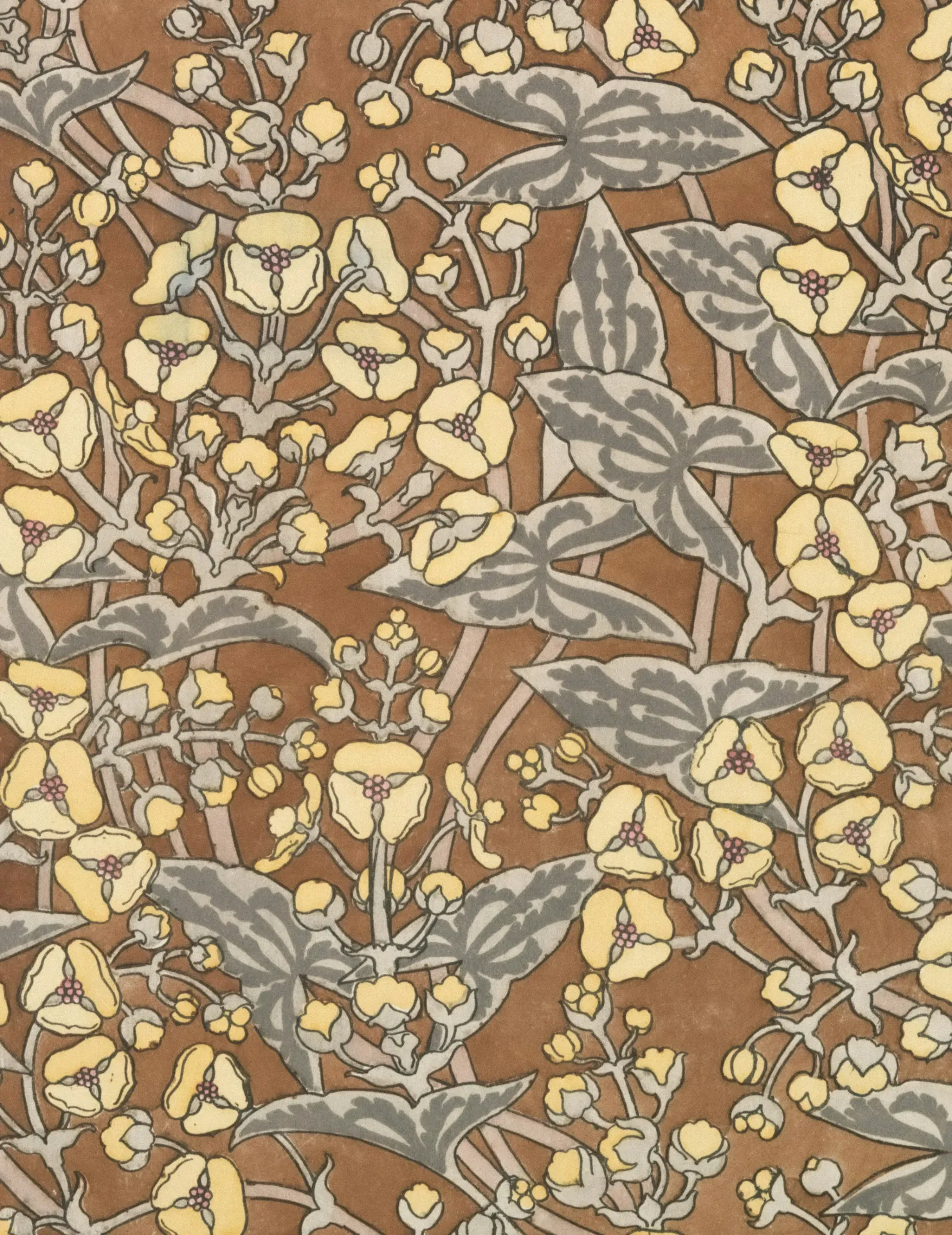 Papel mural Jardín Ámbar - Colección Patrones y Flores