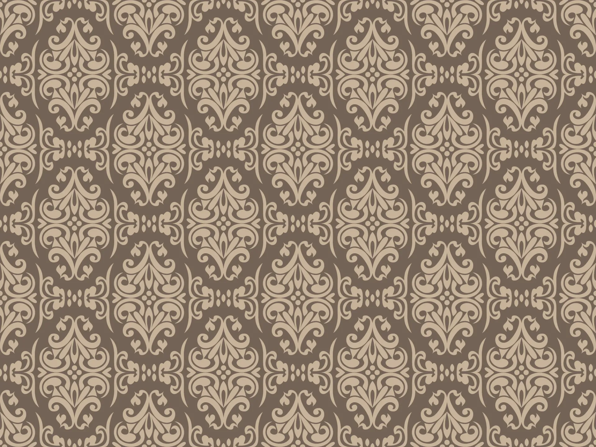 Papel mural Arabesco Taupe - Colección Patrones y Flores