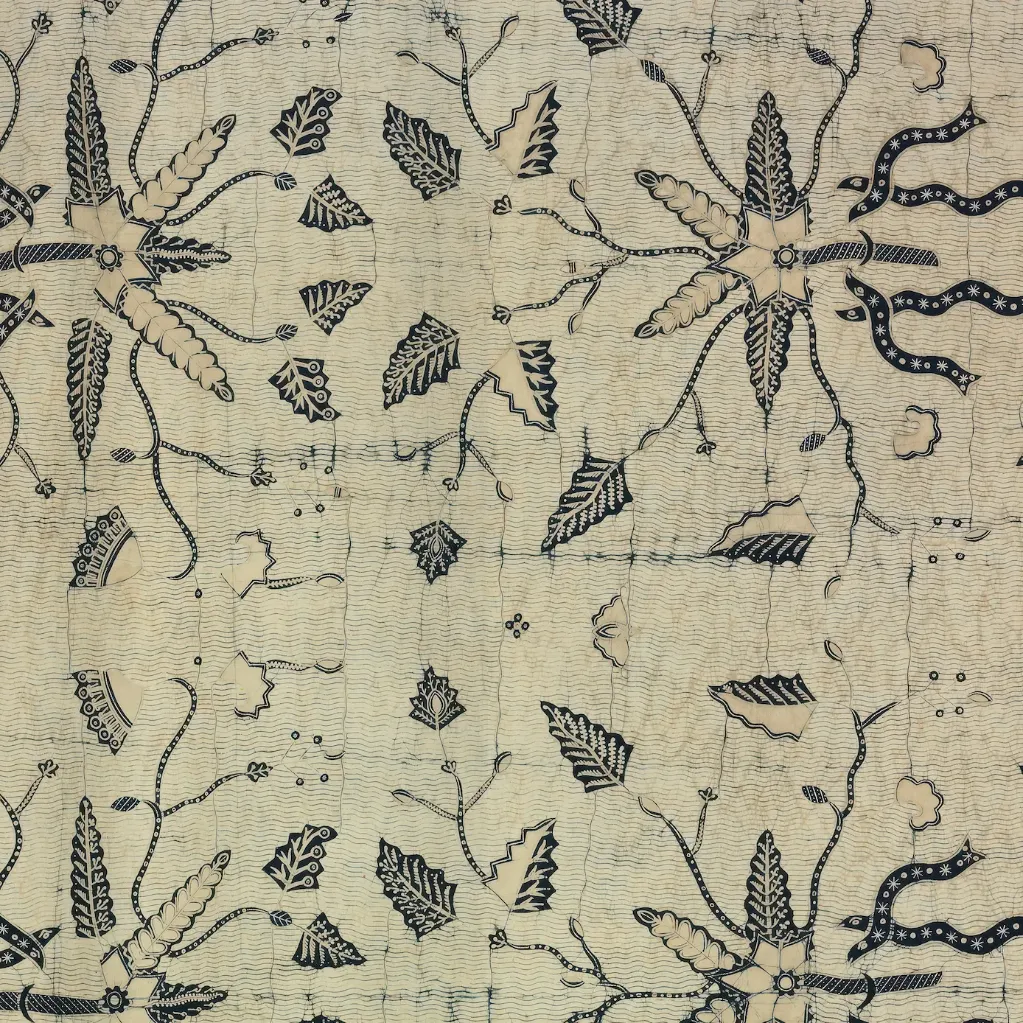 [BH-PM-PF-019] Papel mural Jardín Tribal Lino - Colección Patrones y Flores