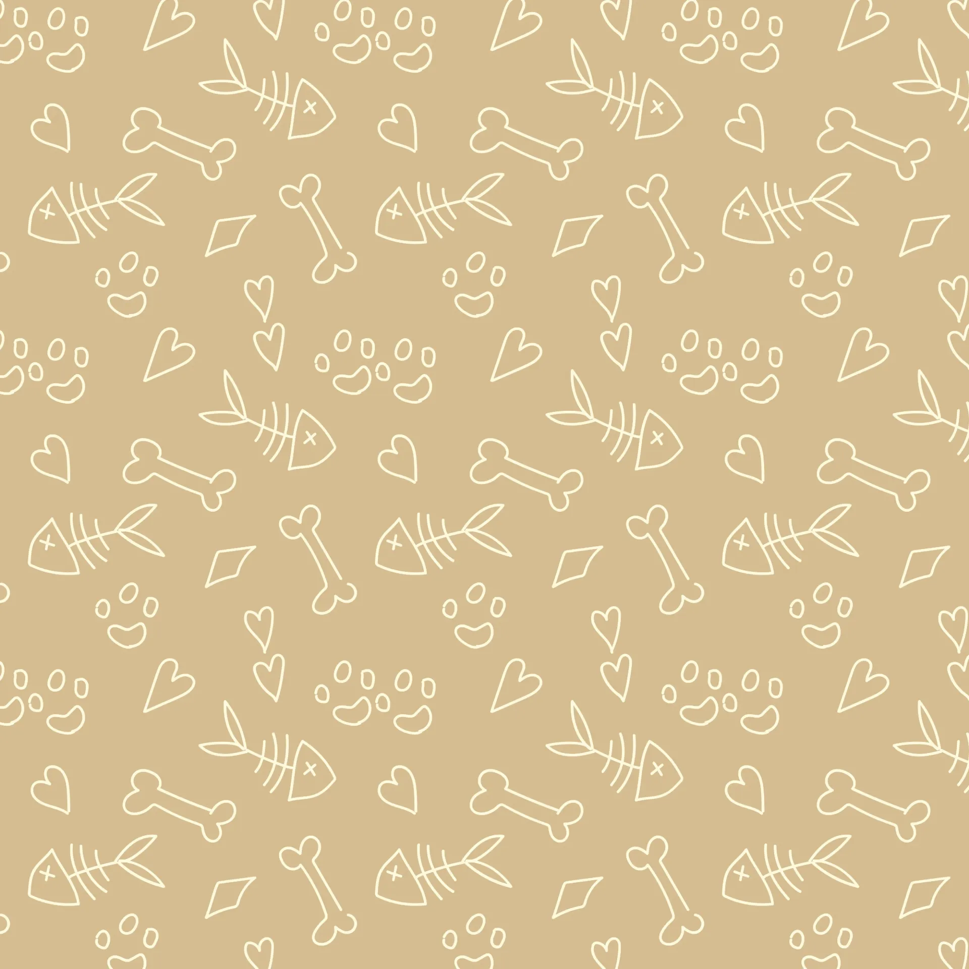 [BH-PM-INF-007] Papel mural Mascotas Canela - Colección Infantil